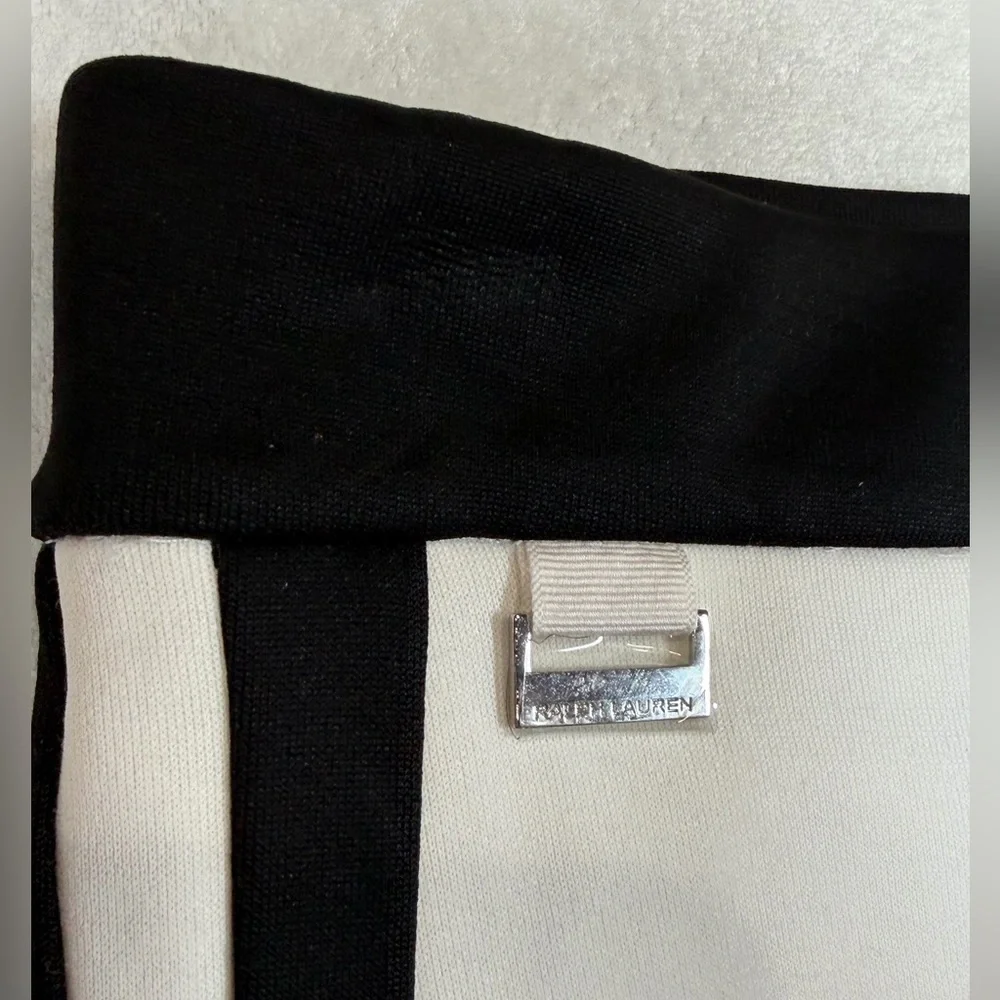 Women’s Ralph Lauren Golf Medium Cotton Blend Black and White Athletic Skirt
